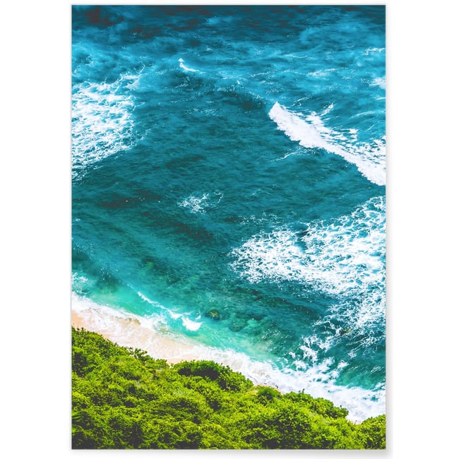 Poster Nature Aerial View Couleur blanc <span itemprop=