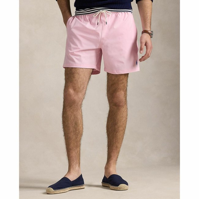 Short de bain Traveler seersucker 14,6 cm rose <span itemprop=