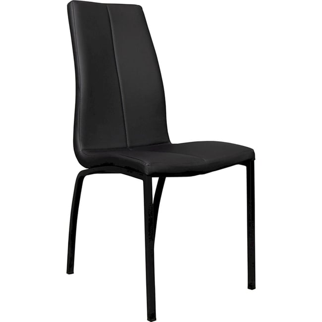 Chaise de salle à manger ZAGORAC contemporaine Couleur noir <span itemprop=