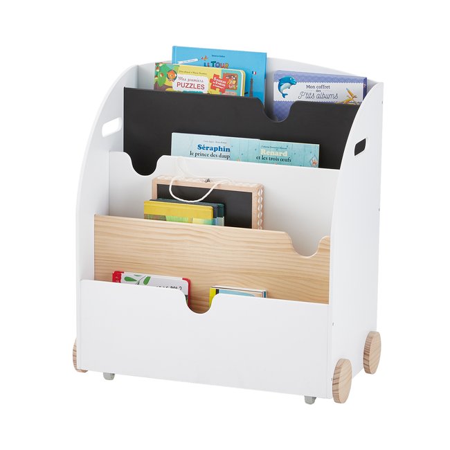 Etagère pour livres à roulettes LIGNE SCHOOL - VERTBAUDET