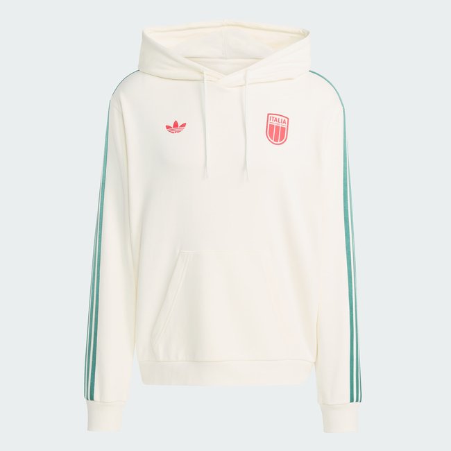 Sweat-shirt à capuche Italie (Non genré) off white <span itemprop=