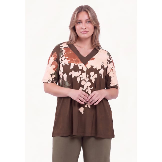 Débardeur évasée (manches) multi <span itemprop=
