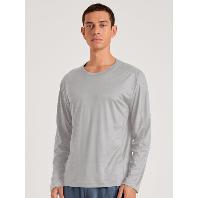 T-shirt à manches longues manches longues Lyocell DEEPSLEEPWEAR COOLING gravel melé <span itemprop=