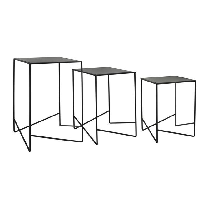 Sellettes design en métal Couleur noir <span itemprop=