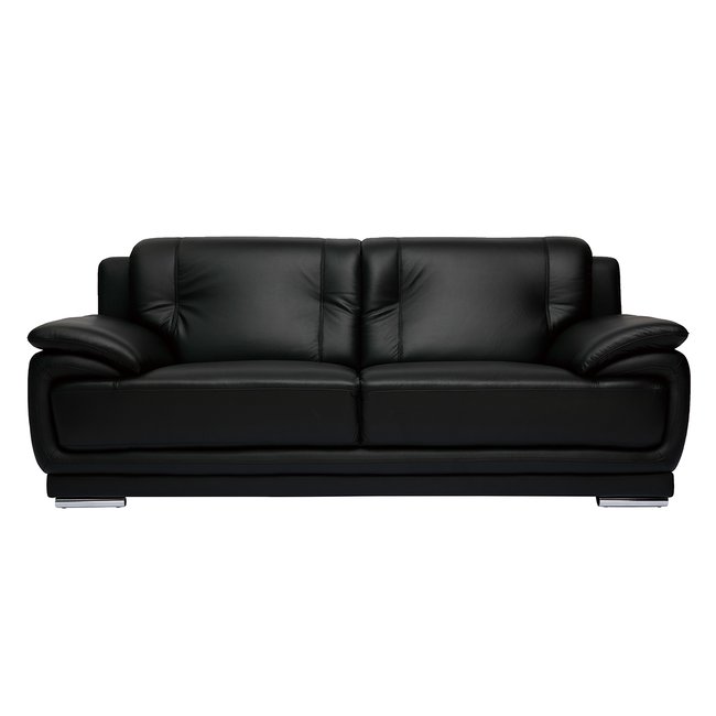 Canapé design 3 places TAMARA Couleur noir <span itemprop=