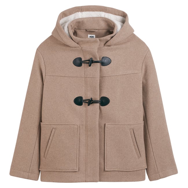 Short Duffle Coat with Fixed Hood and Zip-Up Fastening For Winter Use - LA REDOUTE COLLECTIONS