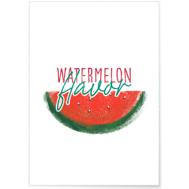 Affiche Watermelon Flavor Couleur blanc <span itemprop=