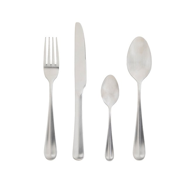 16-delig bestek in mat inox, Materi <span itemprop=