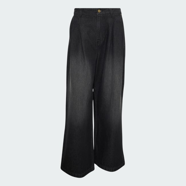 Jean Taille Mi-Haute Wide Leg Jean Taille Mi-Haute Wide Leg true black denim <span itemprop=
