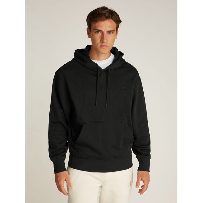 Sudadera con capucha y monograma negro <span itemprop=