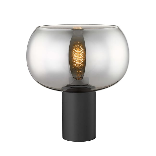 Lampe à poser verre fumé et marbre - MILAN Couleur v002229 <span itemprop=