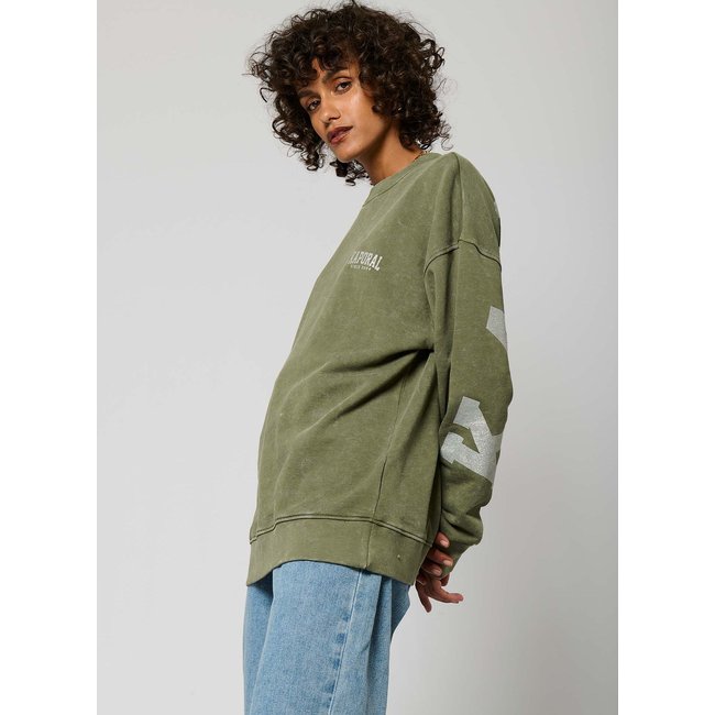 Sweat  Coton SOGO kaki <span itemprop=