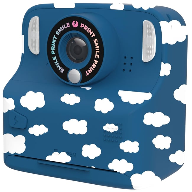 Appareil photo PixiPrint bleu, blanc <span itemprop=