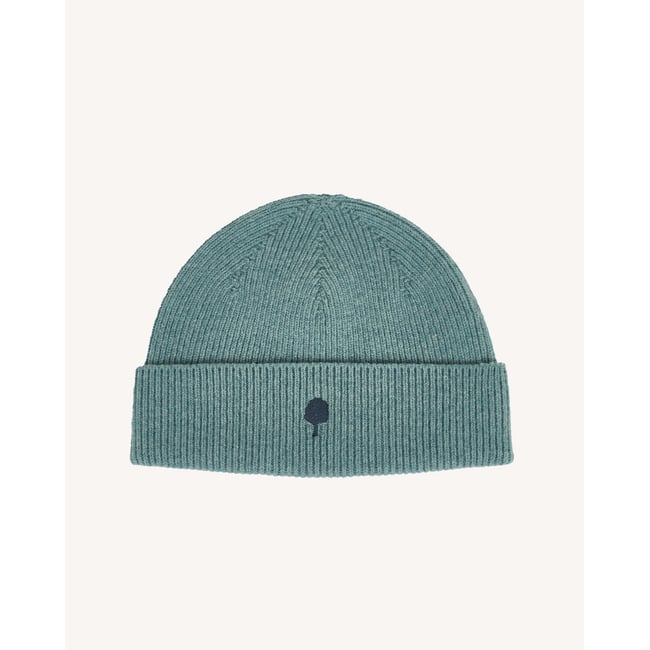 Bonnet laine BEANIE bleu <span itemprop=