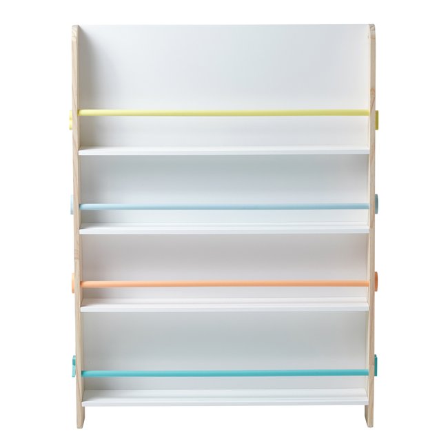 Présentoir à livres Books Couleur blanc/bois <span itemprop=