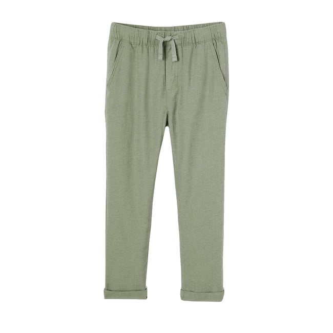 Pantalon léger en coton/lin - VERTBAUDET
