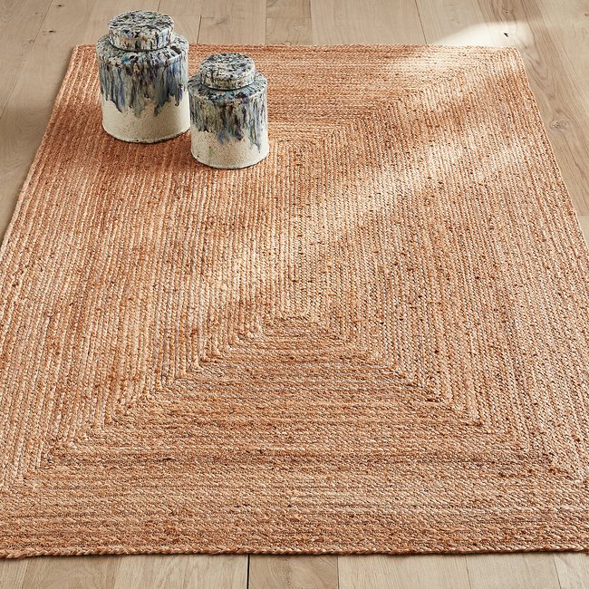 Tapis en jute, tressé main, Hempy Couleur naturel <span itemprop=