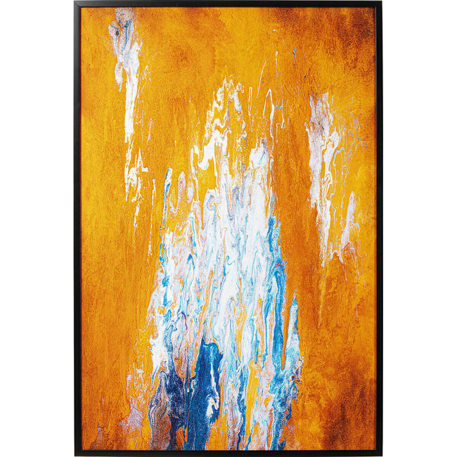 Tableau encadré Artistas orange 80x120cm orange <span itemprop=