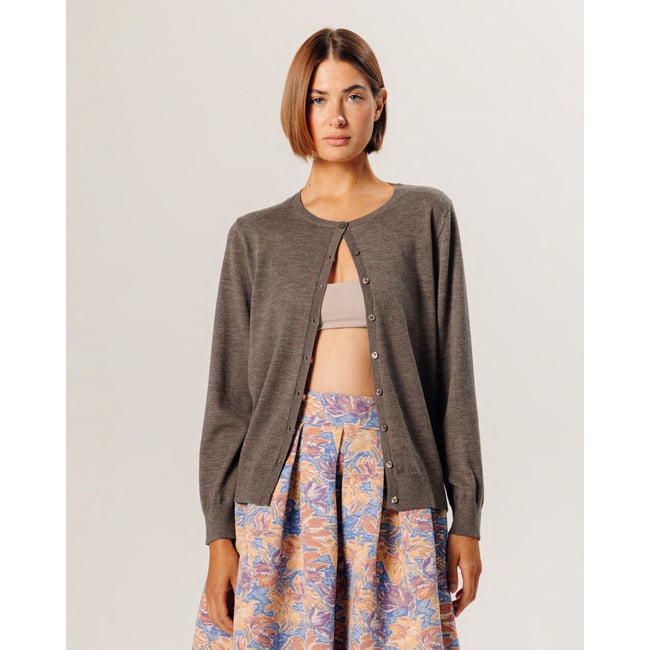 Cardigan En Laine Mérinos Bicolore Pour Femme - Tricot Cachemire Torsadé Ample - Confort Et Élégance - 10