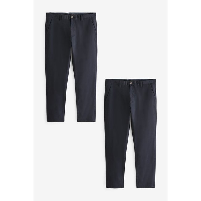 Pantalons chino slim stretch, lot de 2 - NEXT