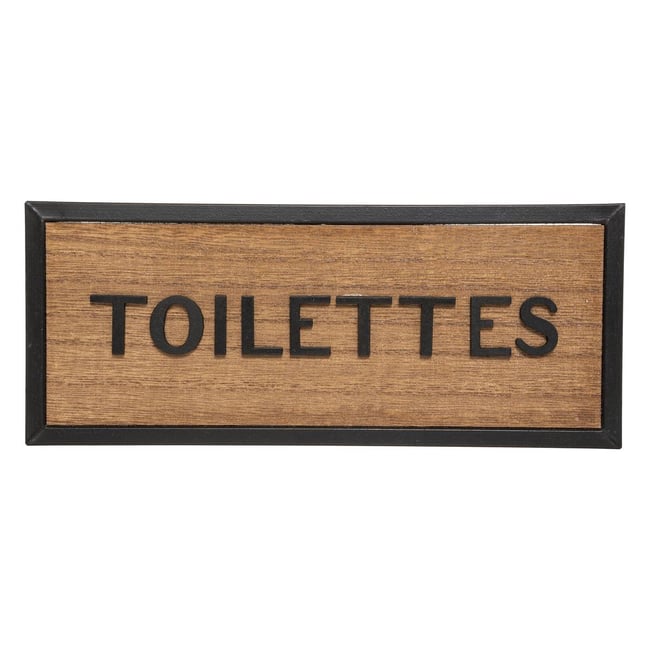 Plaque de porte JAVIER Couleur multicolore <span itemprop=