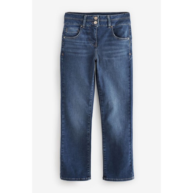 Jeans bootcut slim évasé bleu moyen <span itemprop=