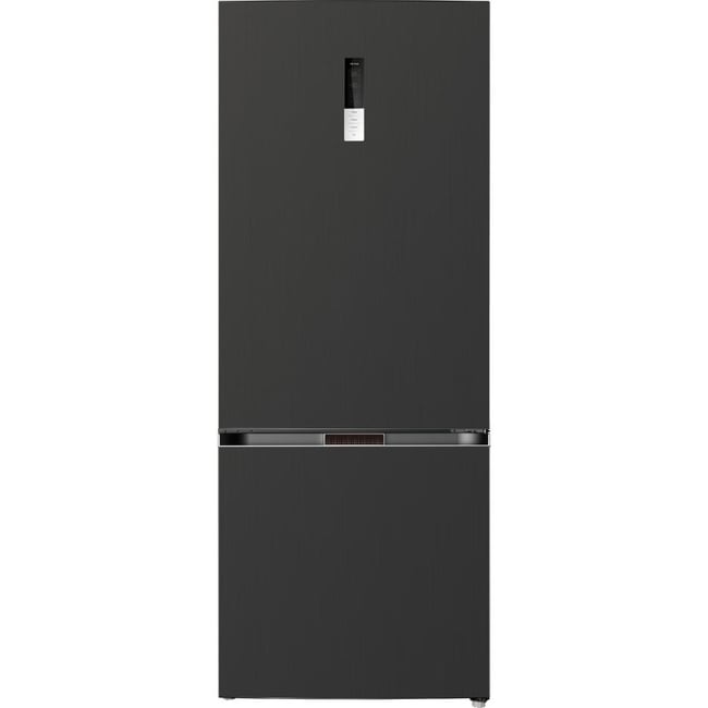 Refrigerateurs combines inverses FCBN442EDBX inox noir <span itemprop=