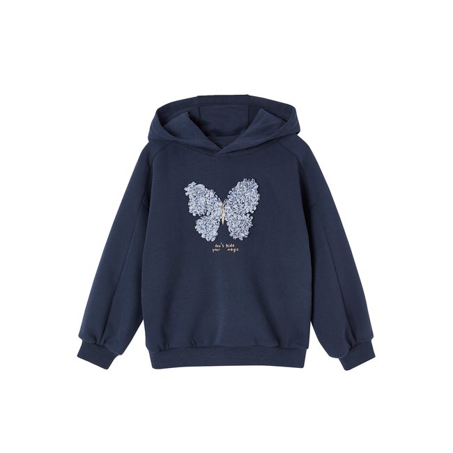 Sweat à capuche motif fantaisie - VERTBAUDET