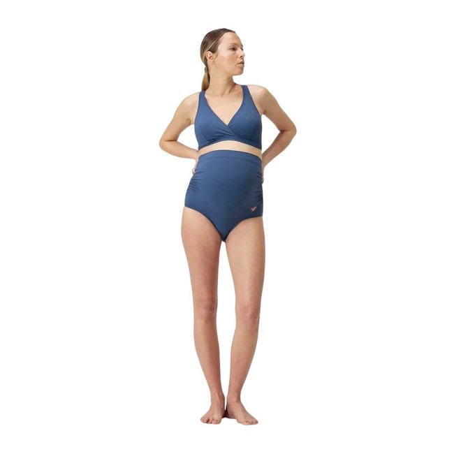 Ensemble de maillot de bain 2 pièces grossesse MATHI WAI bleu <span itemprop=