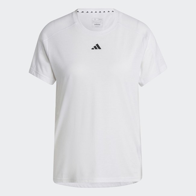 T-shirt ras-du-cou AEROREADY Train Essentials Minimal Branding white <span itemprop=