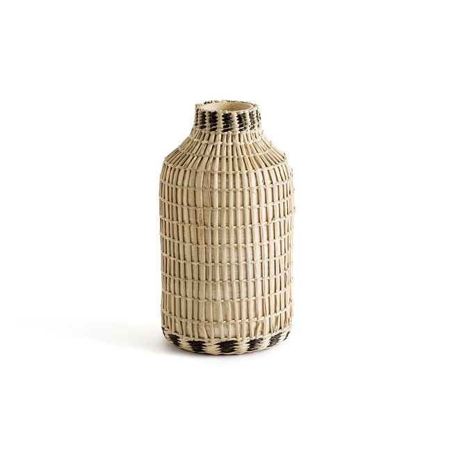 Schmuckvase Plooming, Bambus, H. 22 cm natur/schwarz LA REDOUTE INTERIEURS