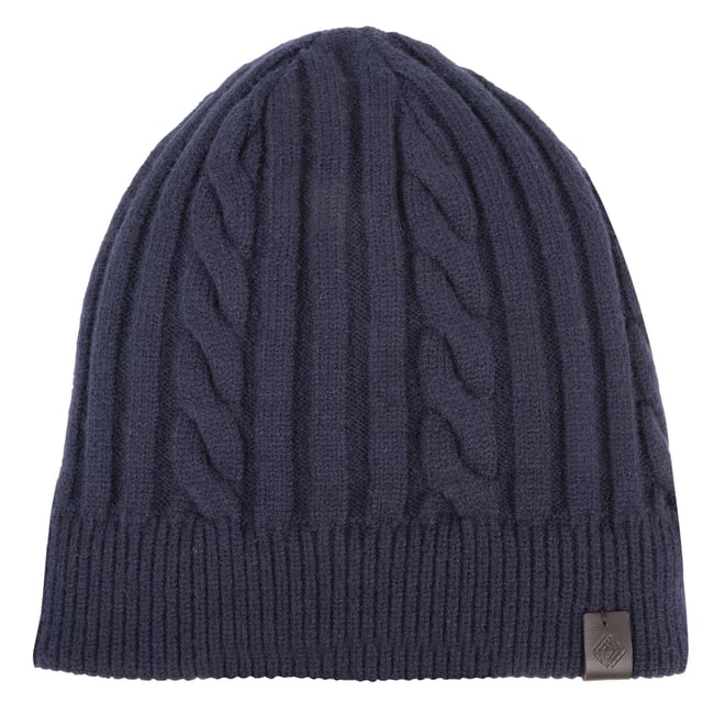 Bonnet extensible chaud confortable bleu marine <span itemprop=