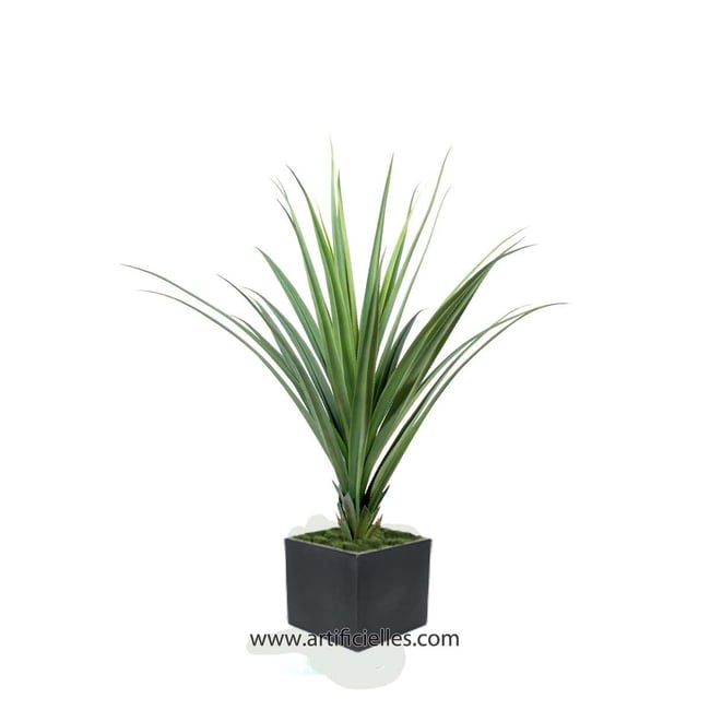 Pandanus artificiel 140 cm sur socle Couleur vert <span itemprop=