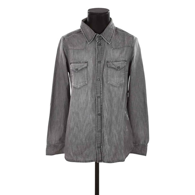 Chemise en coton - Très Bon État gris <span itemprop=