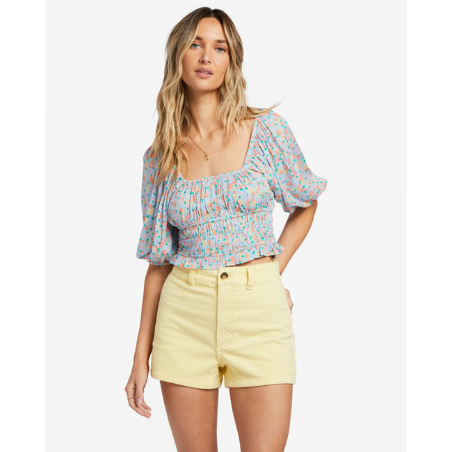Chemise manches courtes KEEP DREAMING bleu summer sky <span itemprop=