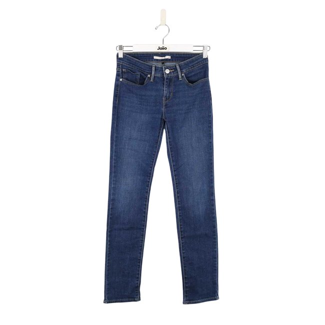Jean slim en coton - Très Bon État bleu <span itemprop=