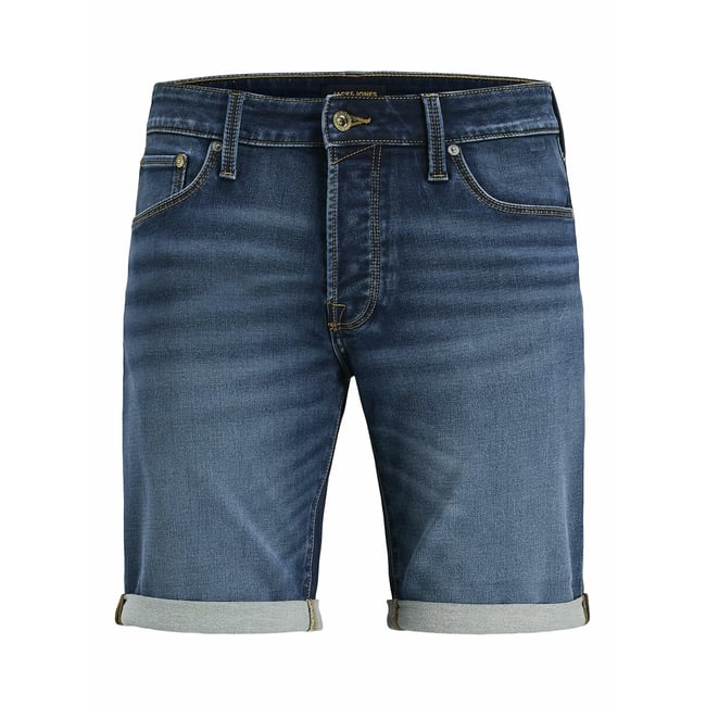 Short En Jean Bleu Foncé Délavé - Taille 30 (UK 12) - Longueur Hotpants - Occasion Très Bon état