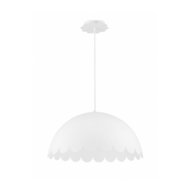 Suspension en métal D50 cm - FLOW Couleur blanc <span itemprop=