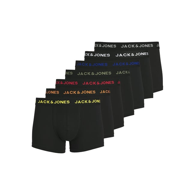 Confezione da 7 boxer tinta unita nero  JACK & JONES