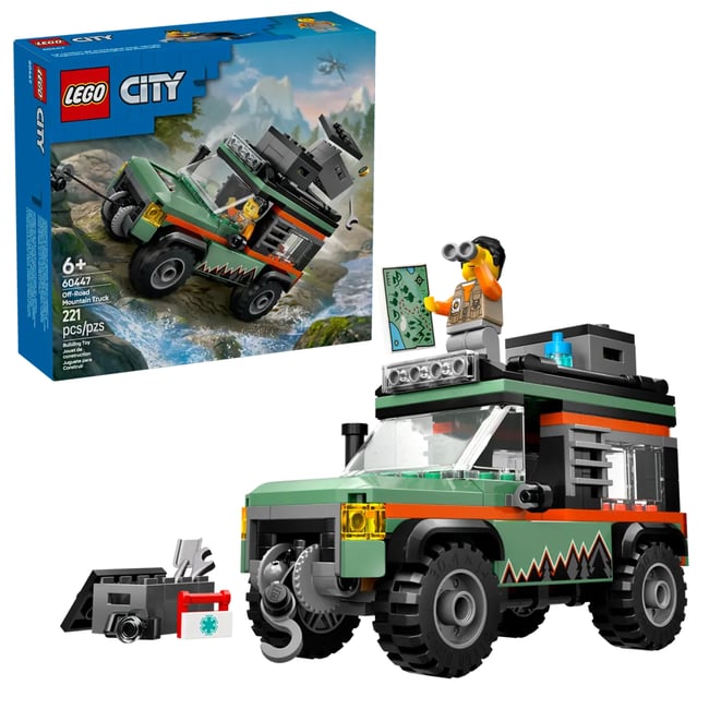 Le camion 4x4 tout-terrain multicolore <span itemprop=