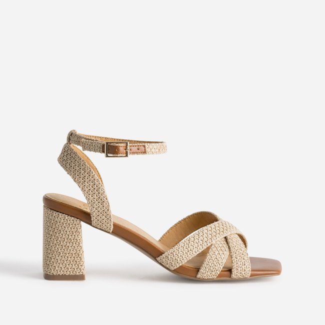 Sandales À Talon GHADA beige <span itemprop=