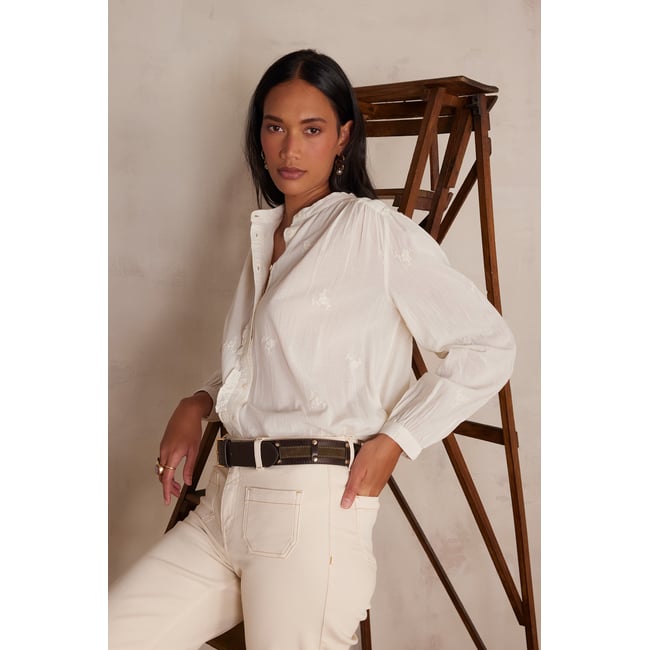 Blouse SANDRA en coton brodée - Maison 123