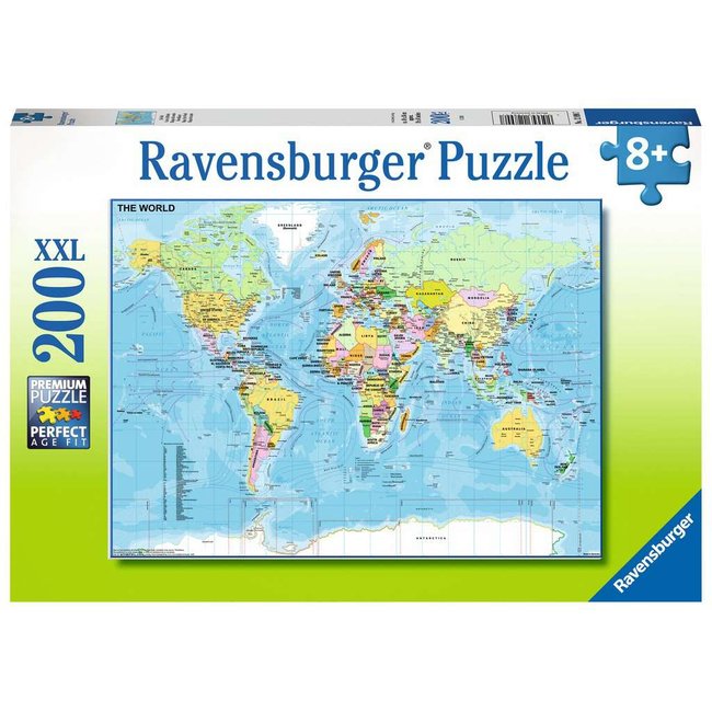 Puzzle Carte du monde 200 pcs - RAVENSBURGER