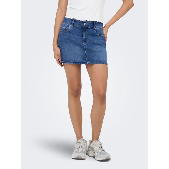 Jupe En Denim medium blue denim <span itemprop=