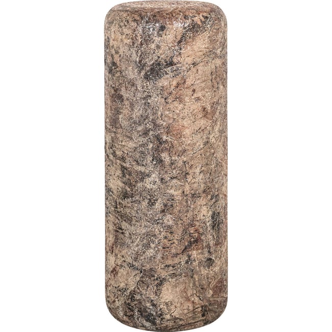 Colonne décorative en fer effet marbré Couleur beige effet marbré <span itemprop=