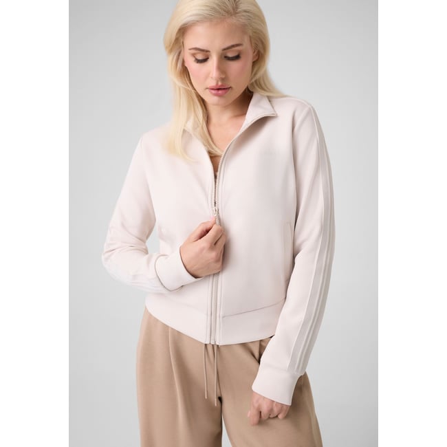Sweatshirt À Col Montant beige <span itemprop=