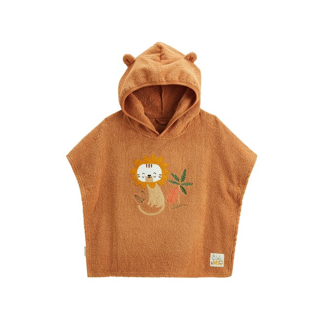 Poncho de bain bébé Mio camel <span itemprop=