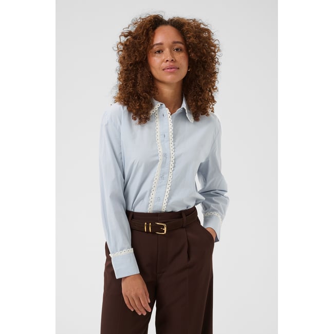 Chemise à manches longues bleu blue fog <span itemprop=