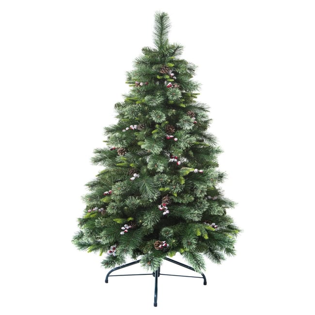 Sapin de Noël artificiel H150 cm WYOMING Couleur vert <span itemprop=