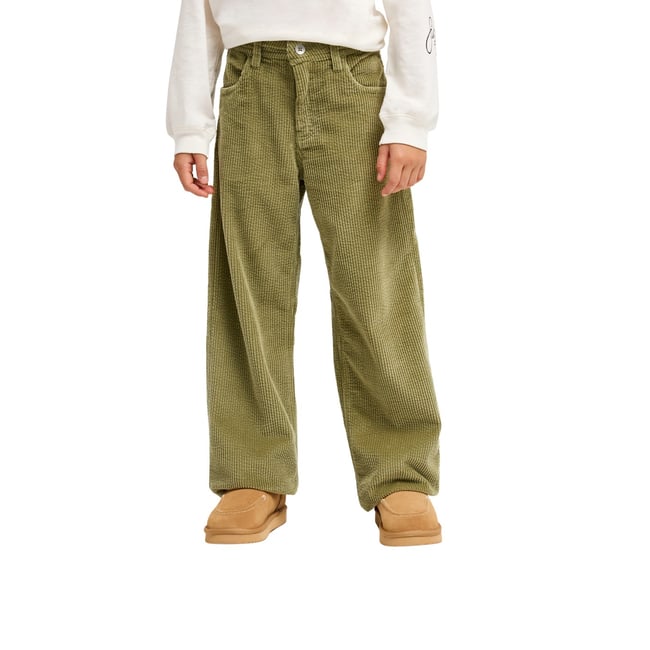 Pantalon en velours PATROLKID. vert oil green <span itemprop=
